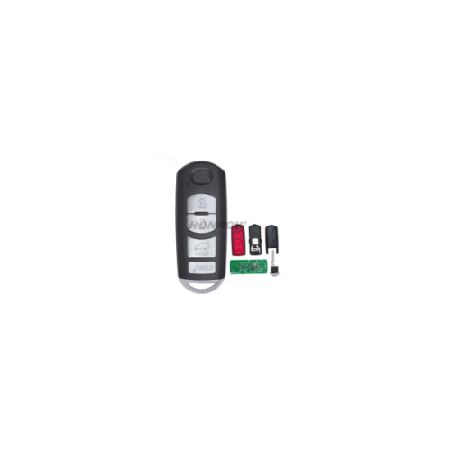 For Mazda Smart Remote Key 4 Button fob FSK 433Mhz PCF7953P 49 Chip  PCF7953P / HITAG PRO / 49 CHIP FCCID:WAZSKE13D02/01 IC:662F-SKE13D02 /01 Model: SKE13D-02/01