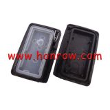 For To 2 button remote key blank , the blade with two side groove (black)