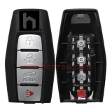 For Mitsubishi 3+1 button smart key blank with Emergency Key