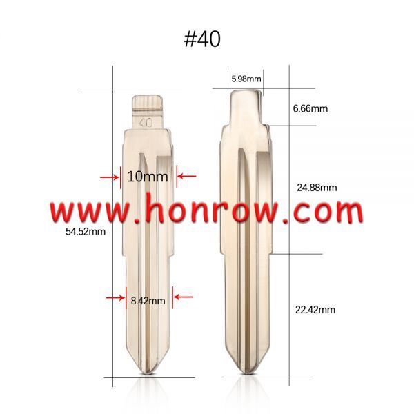 For KD blade #40  DWO5 Key Blade For Chevrolet