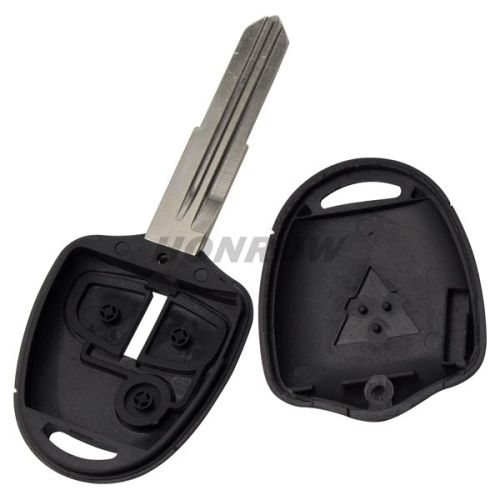 For Mit 2 button remote key blank with Right Blade Without Logo