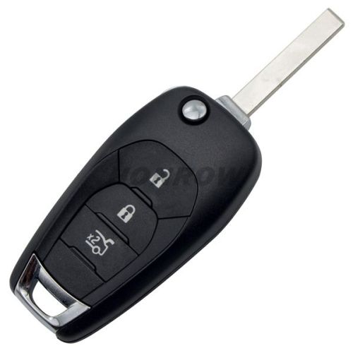 For Chev 3 button flip remote key blank with logo