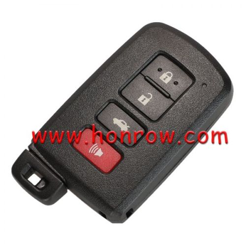 For Toy 3+1 button smart remote key shell with white Battery holder ,the button is square