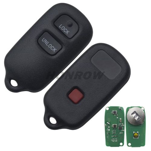 For To 2+1 button remote key with 315mhz  FCC:GQ43VT14T