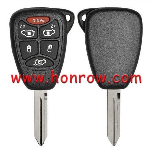 For High Quality GTL Chrysler 5+1 button remote key shell Stronger enhanced Version
