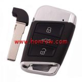 For VW 3 Button remote key blank  with blade