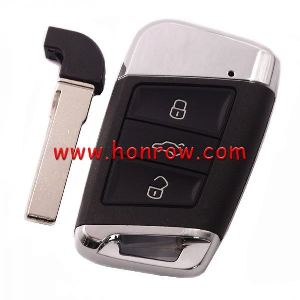 For VW 3 Button remote key blank  with blade