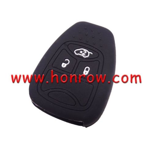 For Chrysler 3 button silicon case (black color) (MOQ:5pcs)