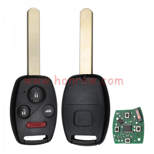 For Honda Accord Sedan Pilot Civic CRV 3+1 button remote key with 313.8Mhz ID46 chip FCCID :KR55WK49308