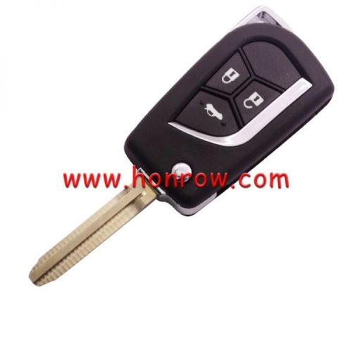For Toyota modified 2 button key shell with TOY 43 blade