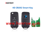 KEYDIY Remote key 4 button ZB202-3 smart key for KD900 URG200 KDX2 KD MAX