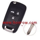 For  Chev 3 button remote key shell with left blade