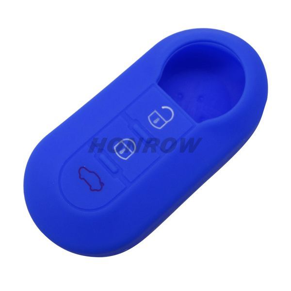 For Fiat 3 button Silicone case (blue color) (MOQ:50pcs)