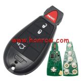 For Chrysler 3+1 button remote key with 433Mhz ID46 PCF7941 Chip FCCID:M3N5WY783X