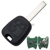 For Peugeot 2 button remote key with 407 blade 433Mhz PCF7961 Chip