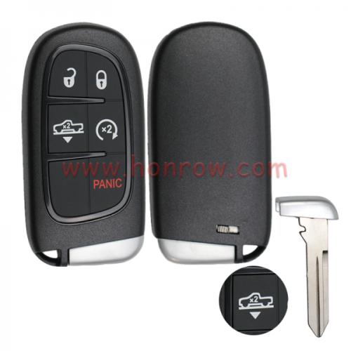 For Chry 4+1 button flip remote key shell