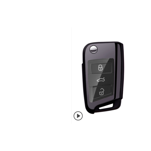 For VW protective key case black color MOQ:5pcs