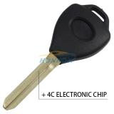 For To transponder key with 4C electronic chip