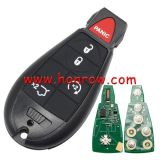 For Chrysler 4+1 button remote key with  315Mhz ID46 PCF7941 Chip FCCID:M3N5WY783X