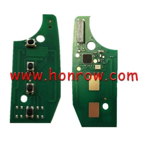 For Aftermarket Fiat Egea 500X tipo 3 button Flip remote key Megamos  AES 48 chip 433mhz SIP22 blade