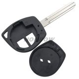 For Suz Swift 2 button remote key blank with Toy43 blade