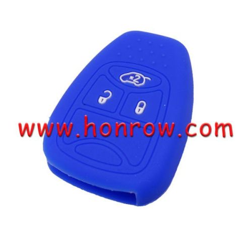 For Chrysler 3 button silicon case (blue color) (MOQ:50pcs)