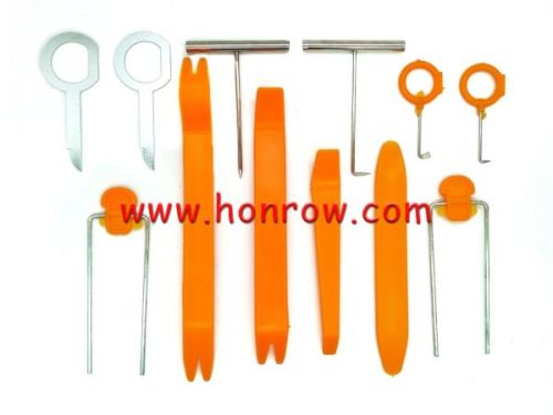 12pcs Auto Dismantle Tools Kit Car Radio Door Clip Panel Trim Dash Audio Removal Installer Pry Kit Refit Set