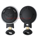 For BMW MINI 3 Button remote key blank ,the battery place on the back