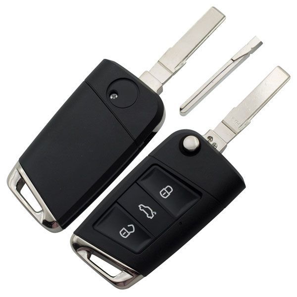 For V 3 button remote key blank