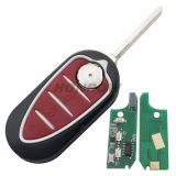 For  (M.Marelli BSI System) AL ROMEO 3 button remote key  PCF7946-433mhz key profile:SIP22 the PCB is original