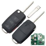 For VW remote key with 3+1 button 315MHZ  ID48 chips 1JO959753DC