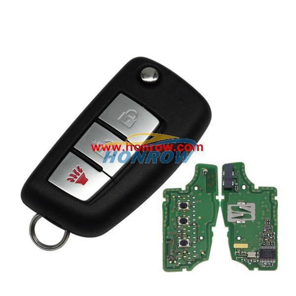 Original for Nissan  2+1button remote key with 4A (7961M) chip and 433mhz