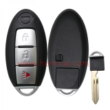 For Nissan 2+1 button remote key blank with emergency blade