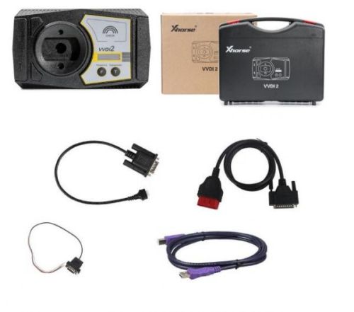 Xhorse VVDI2 Full Version Auto Key Programmer with copy ID48 96bit function for Audi/BMW/Porsche Full Version Free*1 mini key tool Free*1 ELV