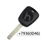 Peu transponder key with 307 key blade with 7936 ( ID46) Chip