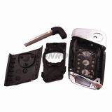 For V 3 Button remote key blank  with blade