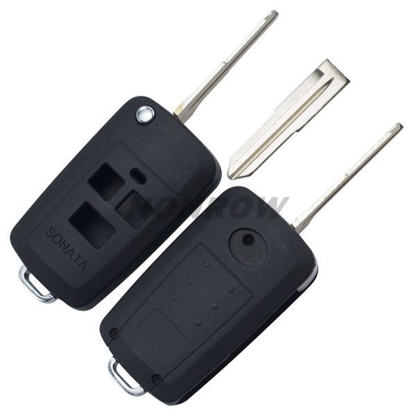 For Hyu 3 button modified flip remote key blank