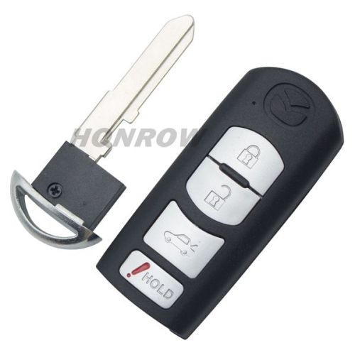For Mazda 3+1 button remote key blank