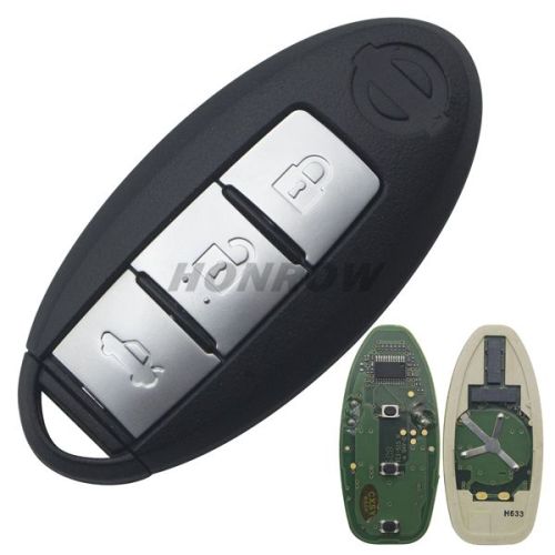 For Nis 3 button remote key with 433mhz PCF7952 Chip Continental:S180144018 CMIIT ID:2011D2917 TRC /LPD/2011/78 KCC-CRM-TAL-S180144014