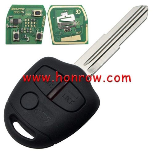 For Mit 3 button remote key with  Right Blade  433MHZ ID46 CHIP