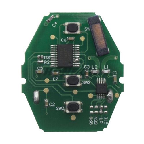 For BMW 5 Series CAS2 systerm 3 button  remote control with 315-LPmhz PCF7942chips