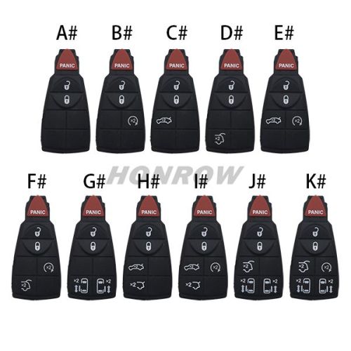 For Chry key rubber button