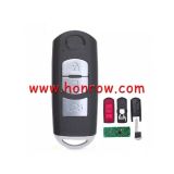 For Mazda 3 button Smart Remote Key Fob FSK 315MHz ID49 FCC ID: WAZSKE13D01