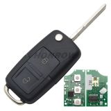 For VW 2 Button remote key 1JO959753CT 433MHZ  ID48 chips