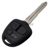 For Mit 3 button remote key blank with Left Blade Without Logo