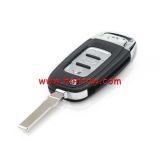 For VW modified 3 button flip remote key blank