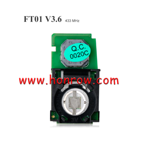 For Toy keyless go smart remote key PCB Board 0020C 8A CHIP 433/434MHz For Toyota Camry Corolla 2014 GCC P4[00 00 88 88] Transponder ID:TMS37200
