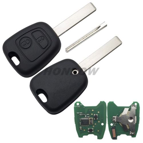 For Peugeot 2 button remote key with 407 blade 433Mhz PCF7961 Chip