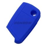 For VW 2+1 button silicon case Blue color