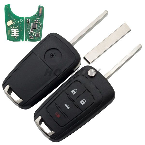For Bu 3+1 button remote key with 315Mhz  ID46 PCF7937E (PCF 7941E) Chip
